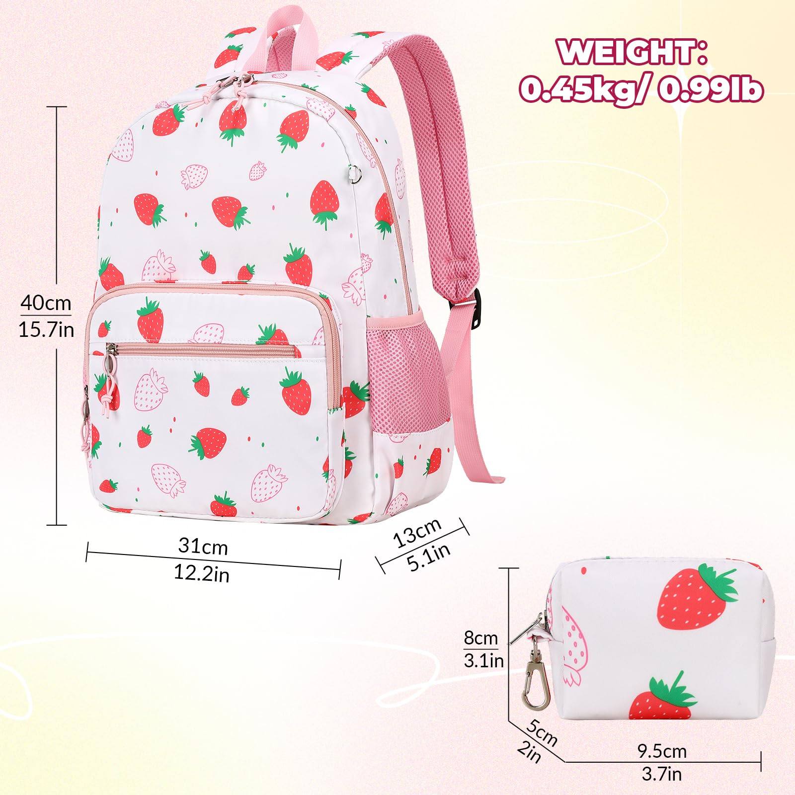 mygreen Kids Backpack, Kawaii Girls Backpack for School